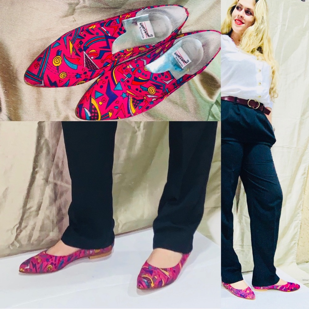 Vintage 80’s Retro Pink Flats - What’s What K…